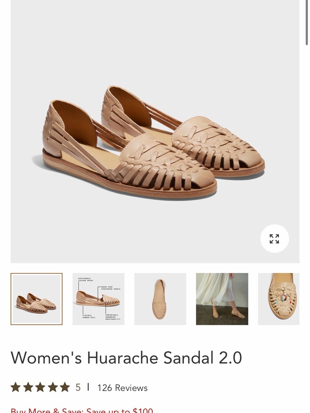Nisolo Women’s Huarache Sandal
